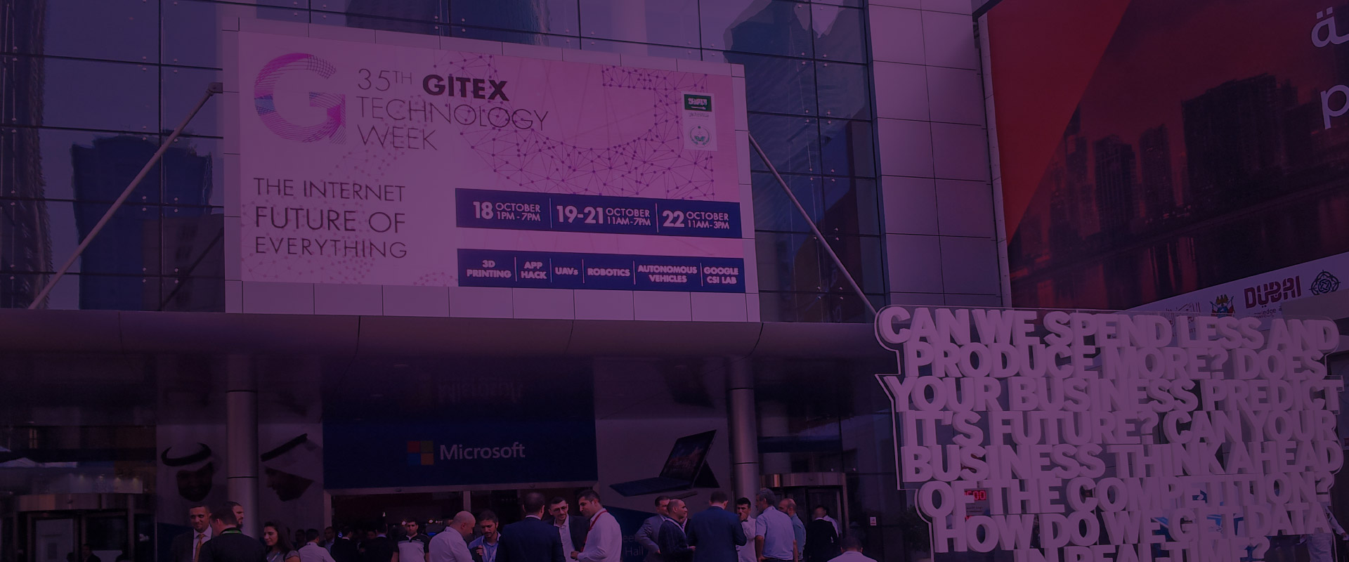 Meeting global visionaries from leading companies at GiTex 2015 (Dubai), to improve user experience of their product